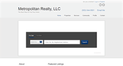 Desktop Screenshot of metropolitanrealtynw.com