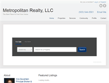 Tablet Screenshot of metropolitanrealtynw.com